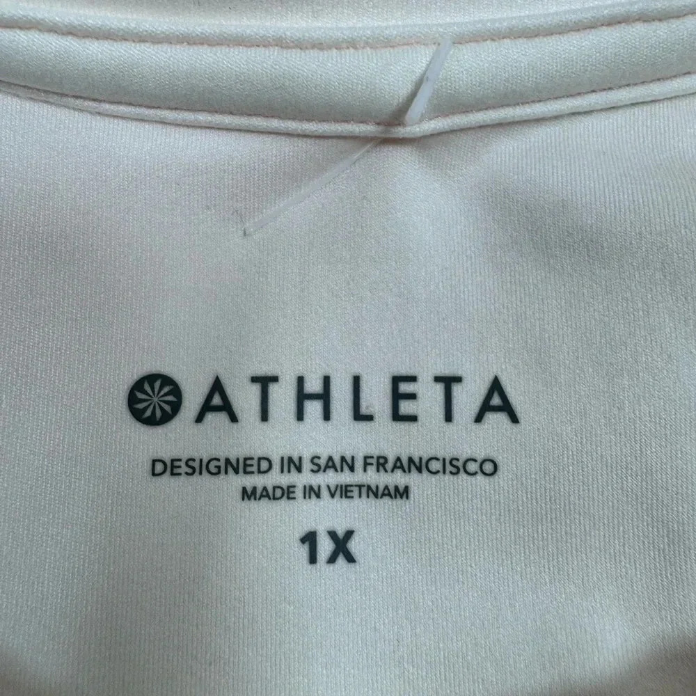 Athleta NWT Women’s Shanti Printed Crop Top Size 1X Buttery Soft - Picture 5 of 6